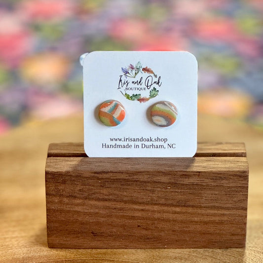 Retro Circle Studs
