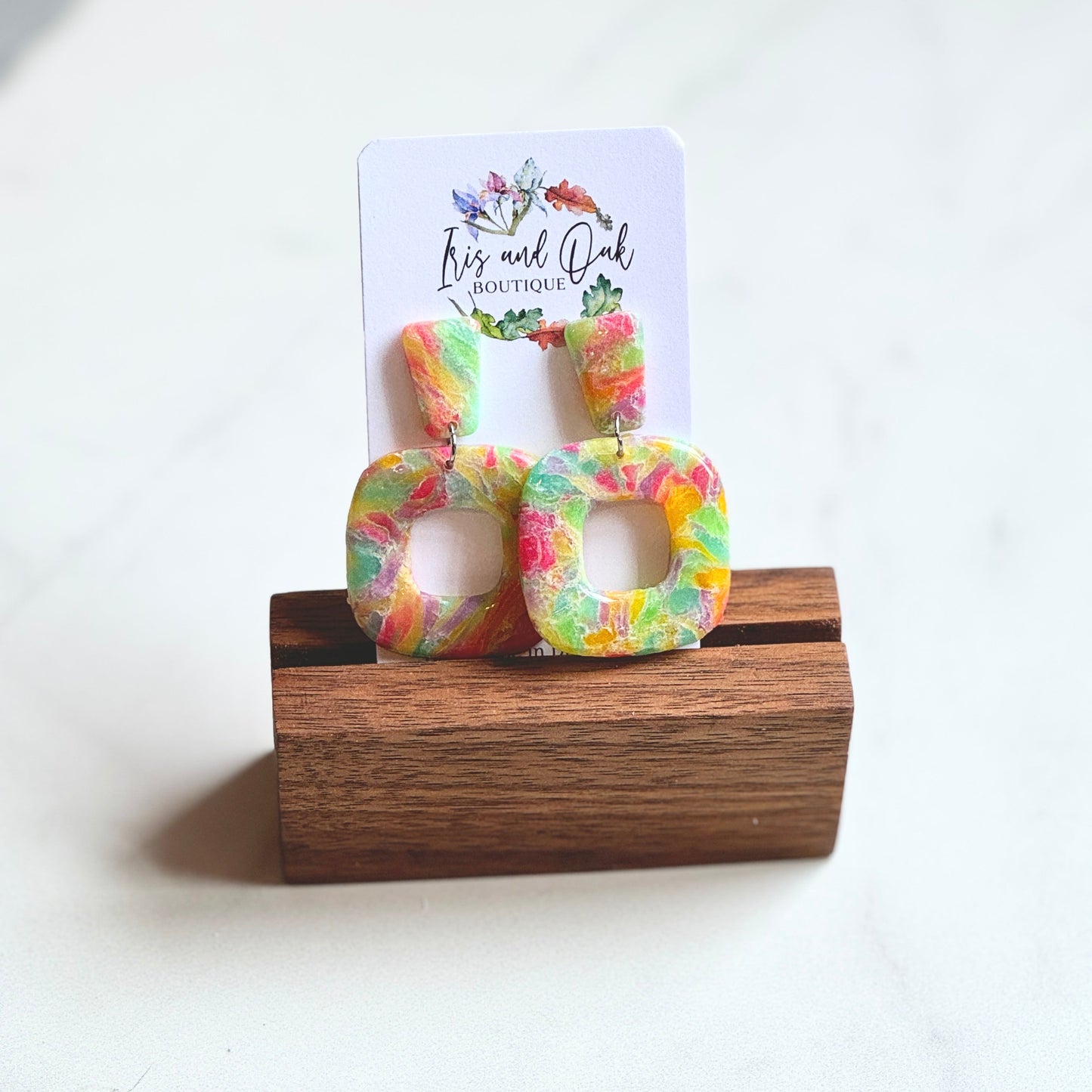 Rainbow Open Squares