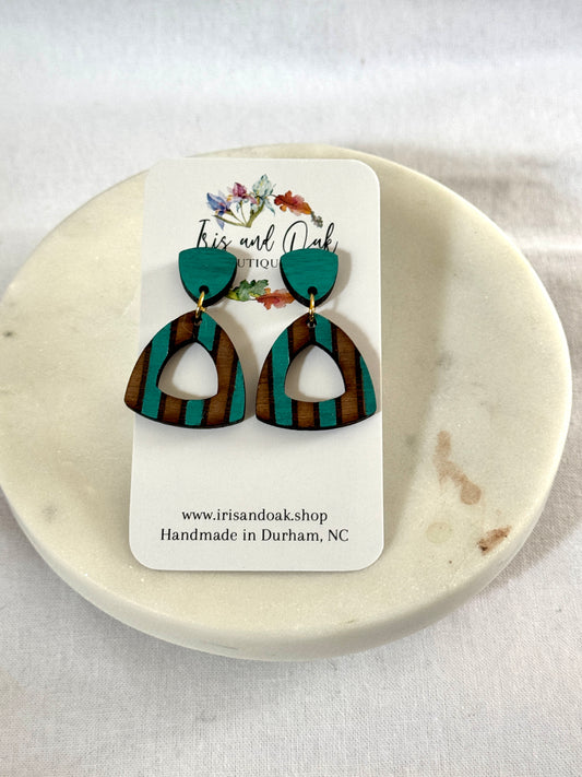 Striped Triangle Dangles (multiple colors)