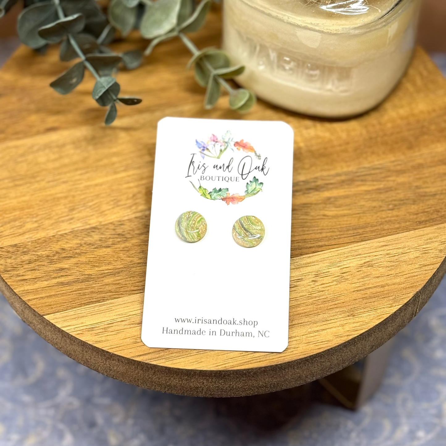 Spring Collage - Circle Studs