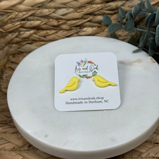 Yellow Bird Studs