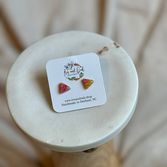Rainbow Studs - Triangle