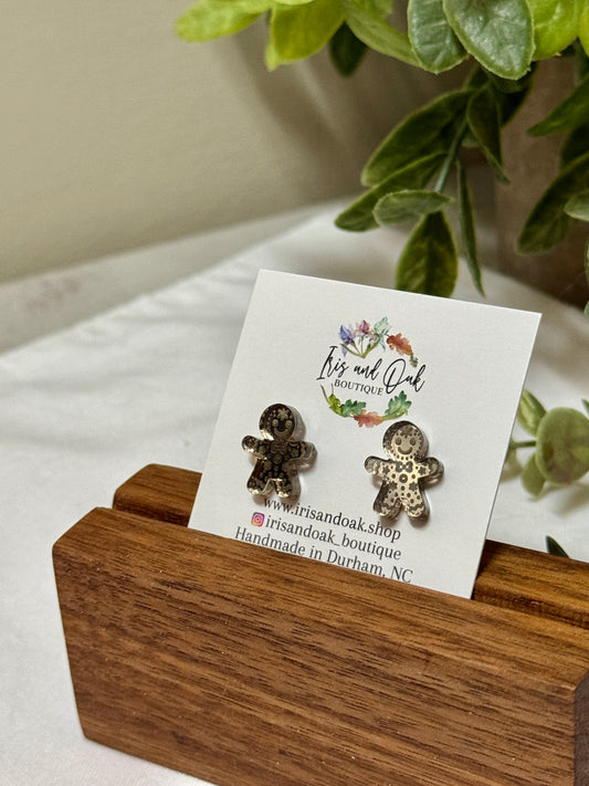 Gingerbread Man Studs