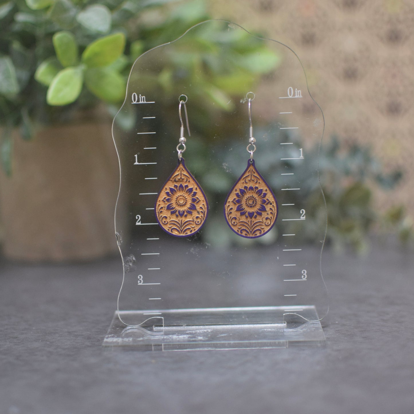Sunflower Color Burst Dangles (choose color)