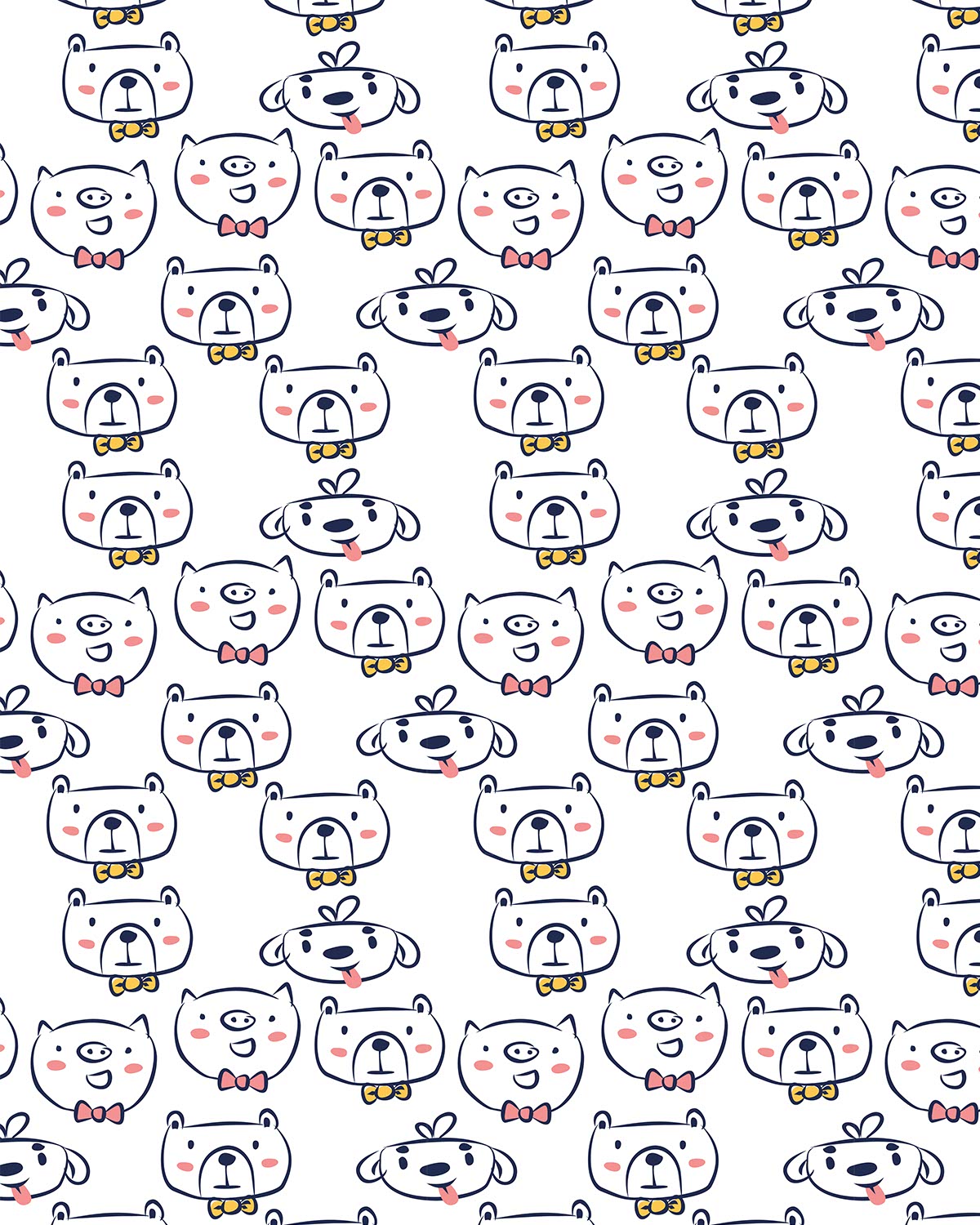 Cute Animals 8 Transfer Paper