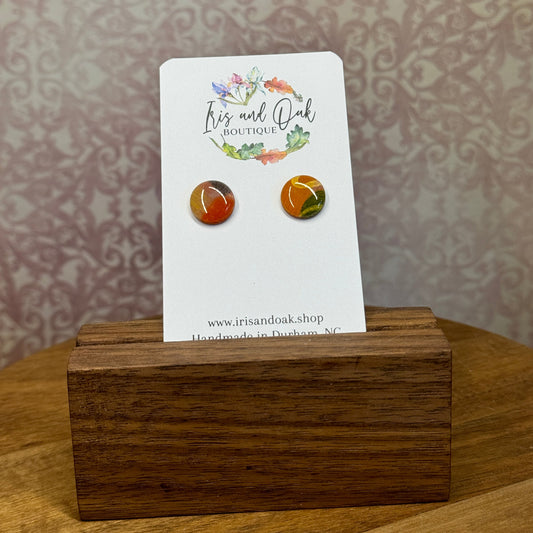 Golden Collage Studs