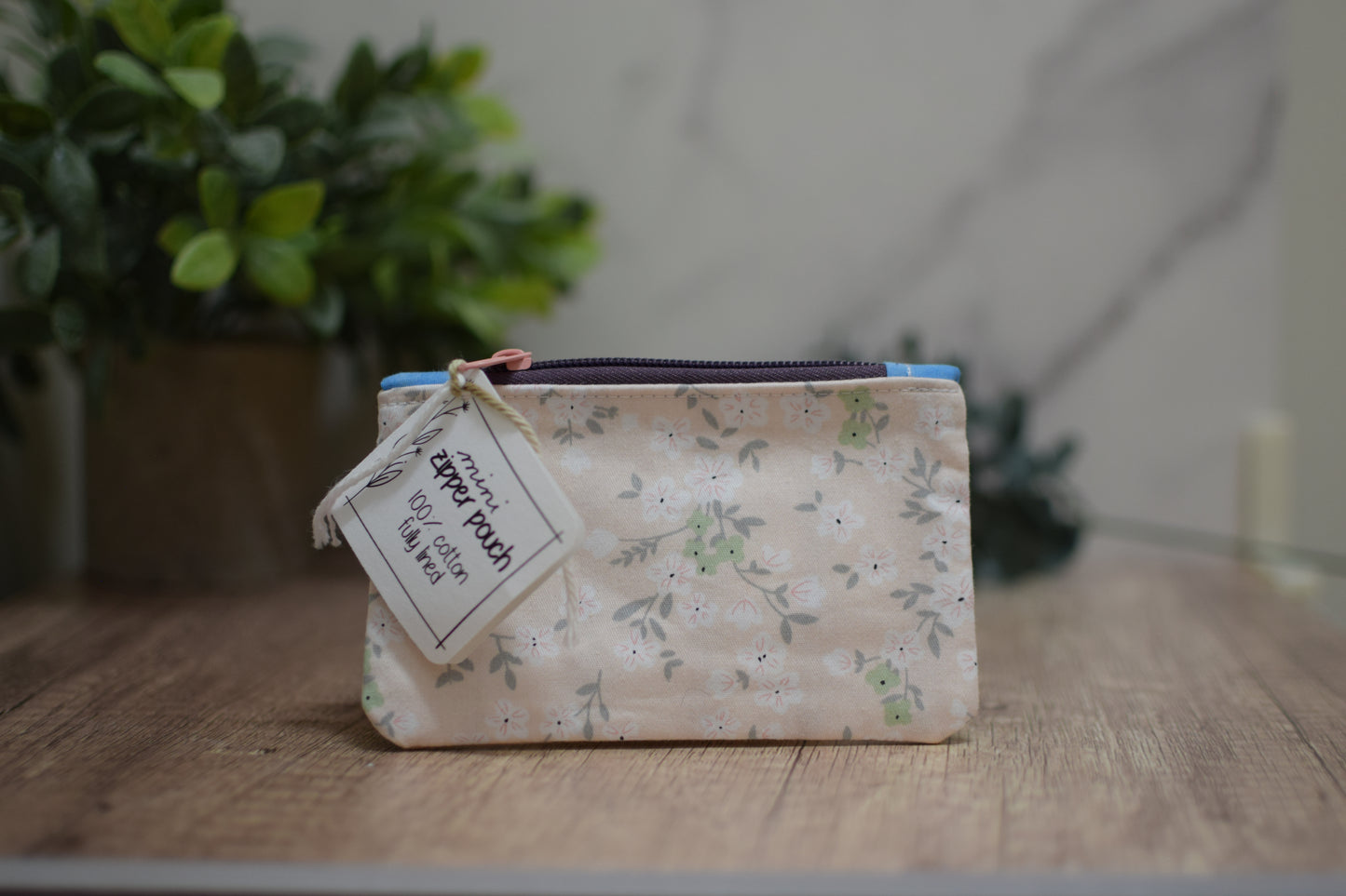 Floral Mini Zipper Pouch (multiple designs)