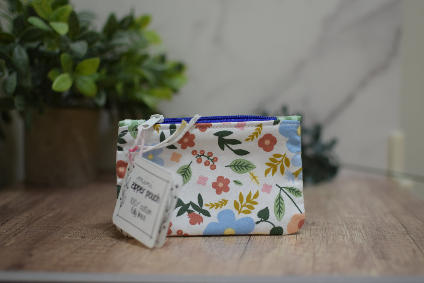 Floral Mini Zipper Pouch (multiple designs)