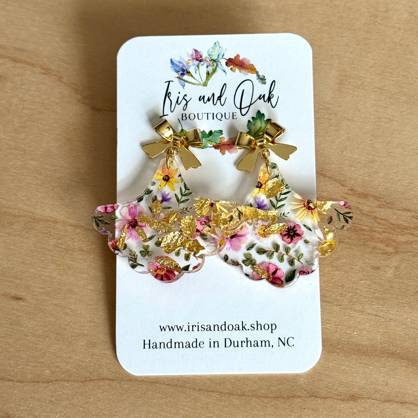 Golden Floral - Fan