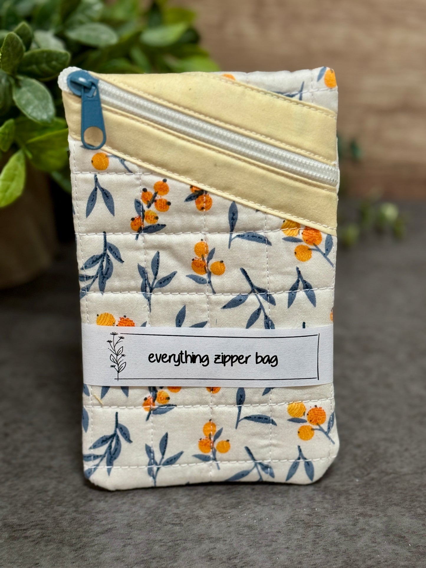White and Orange Floral