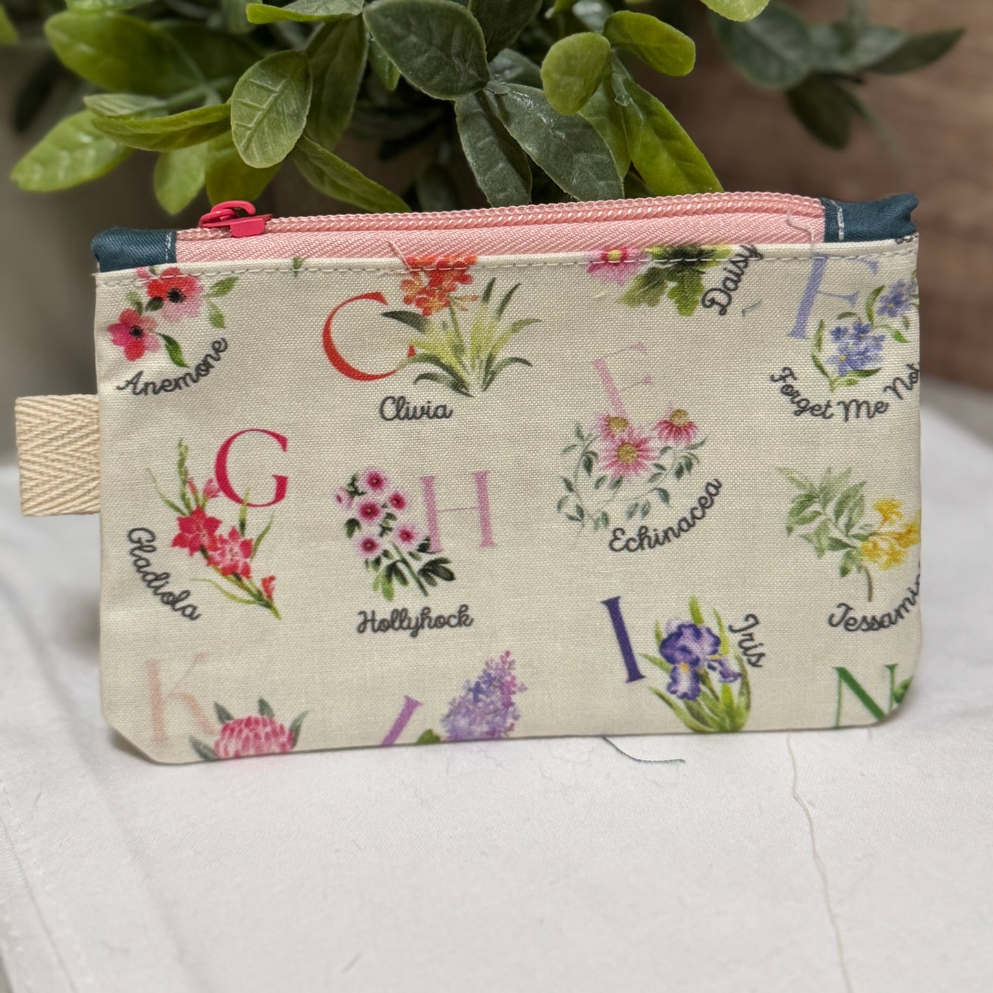 Herbal Alphabet Mini Zipper Pouch