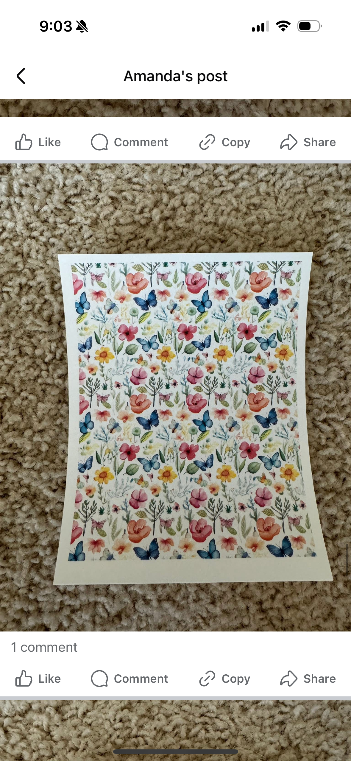 Transfer paper destash for Lynn
