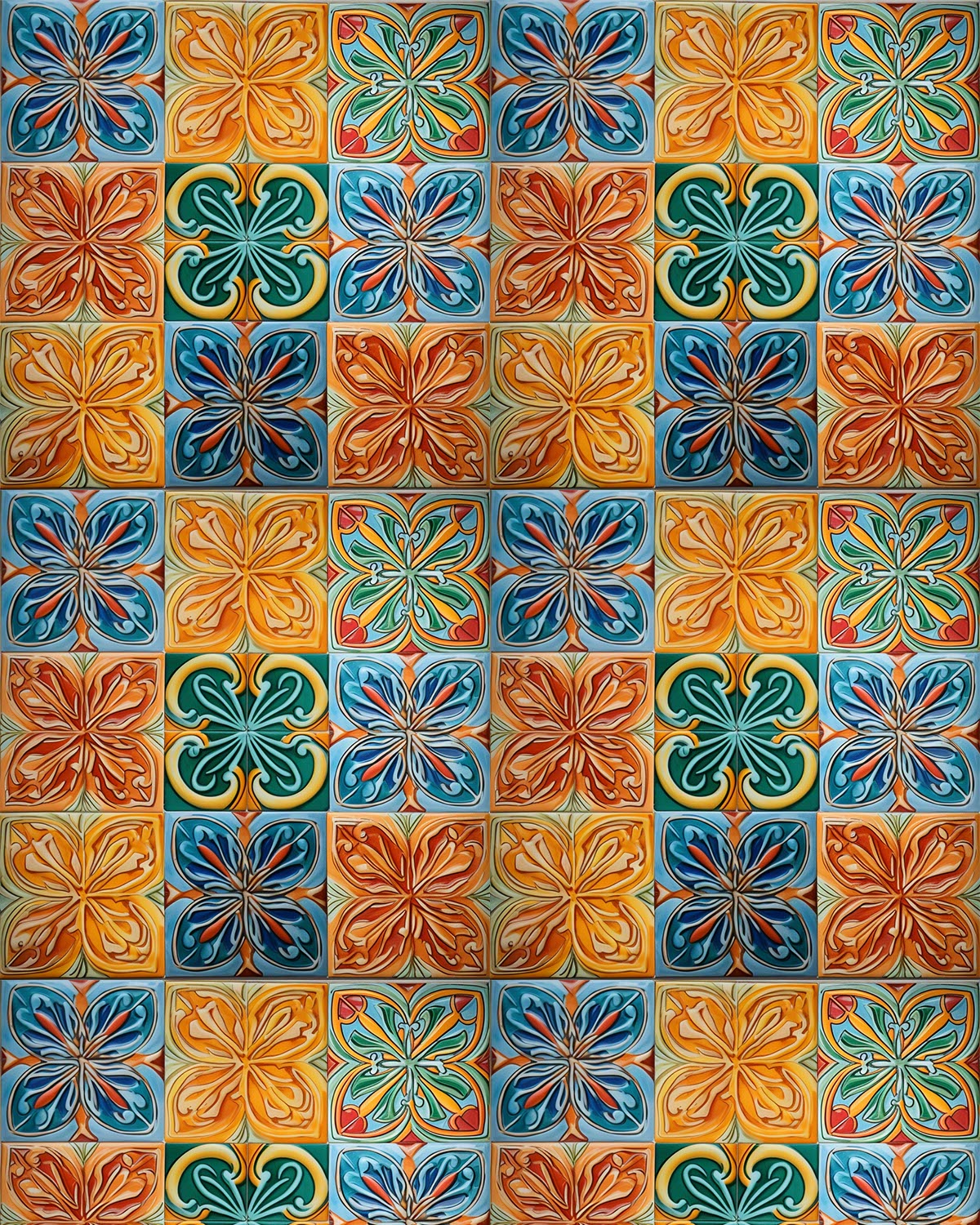 Mosaic Tile 12 Transfer Paper