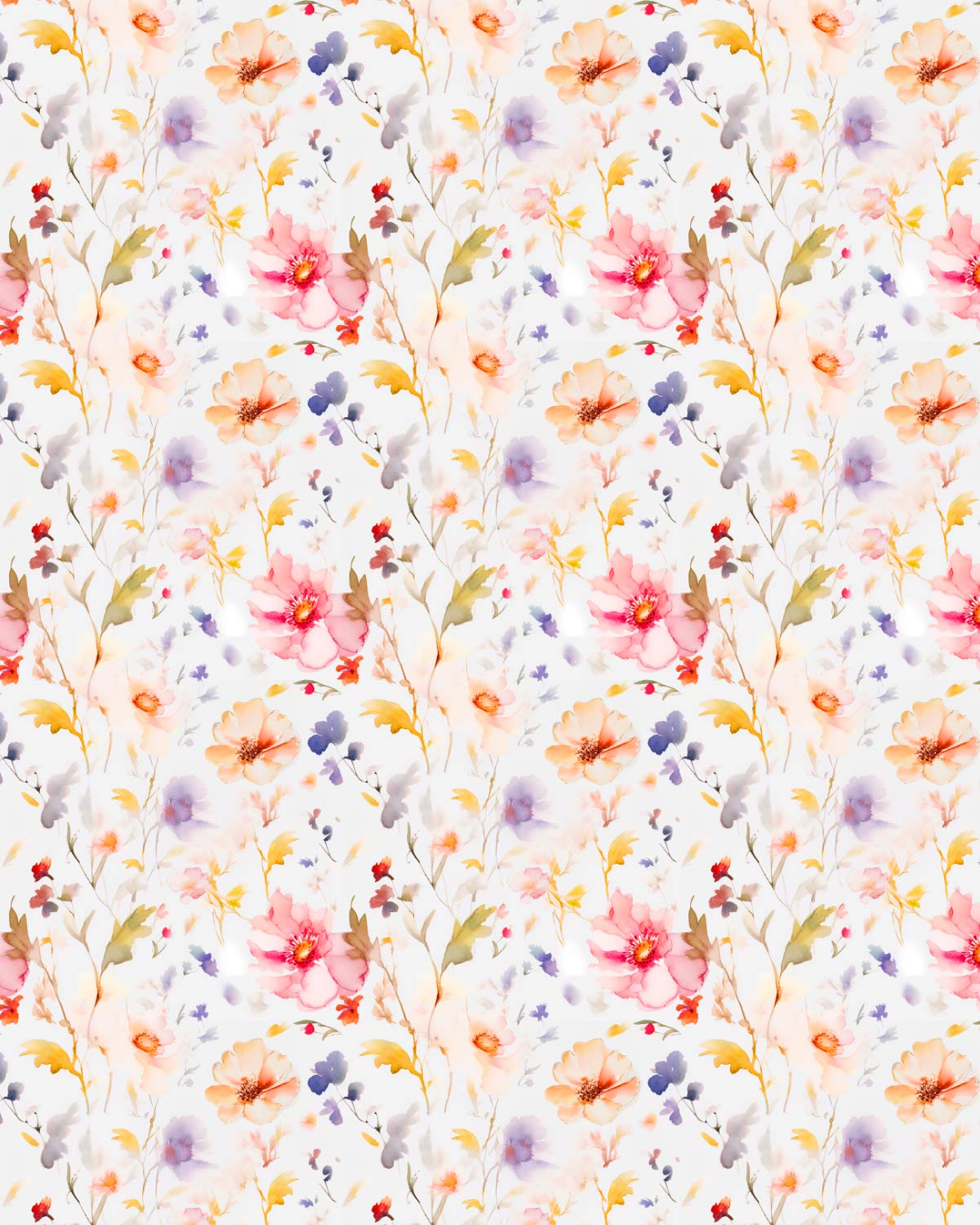 Watercolor Flowers 117 Transfer Paper