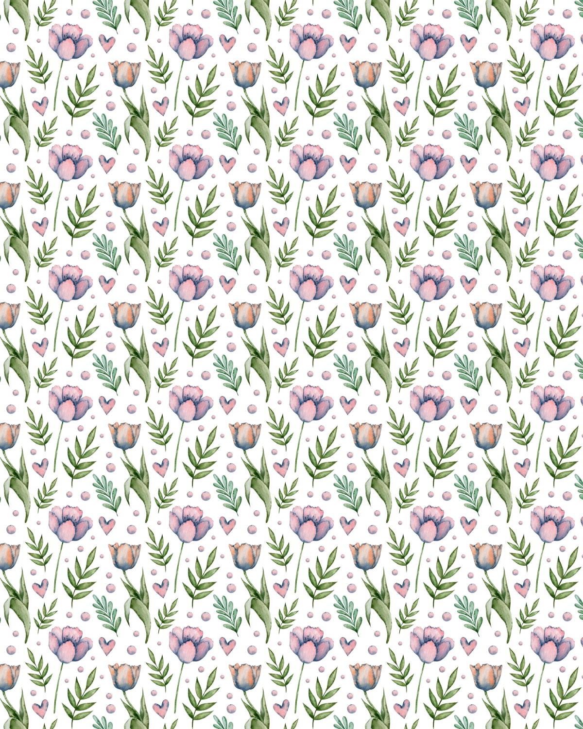 Watercolor Flowers 130 Transfer Paper
