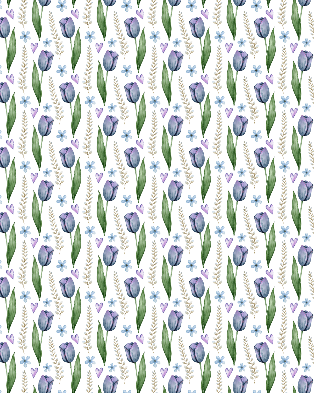 Watercolor Flowers 131 Transfer Paper