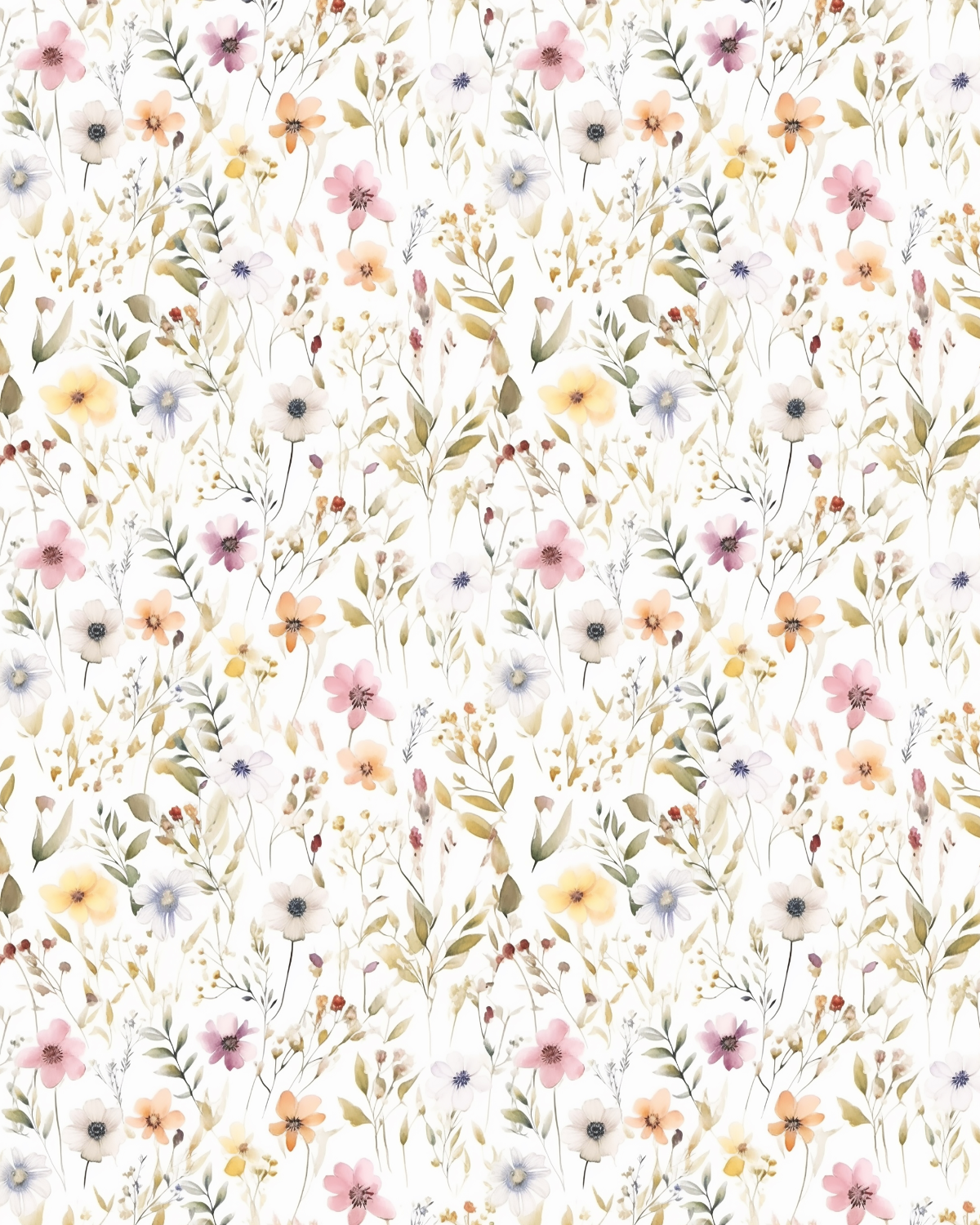Watercolor Flowers 162 Transfer Paper