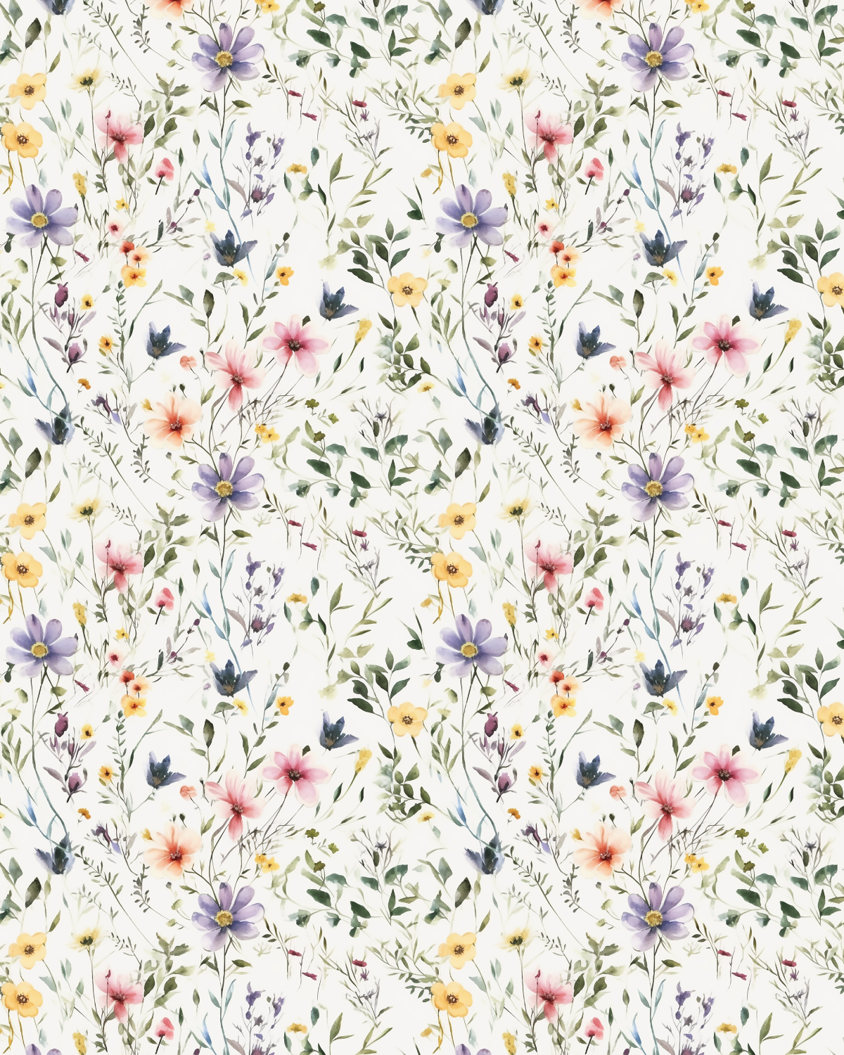 Watercolor Flowers 163 Transfer Paper