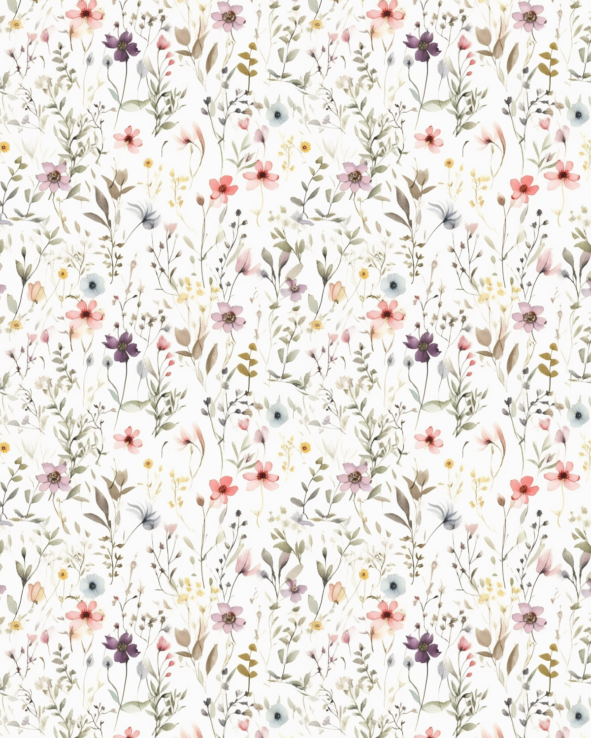 Watercolor Flowers 164 Transfer Paper