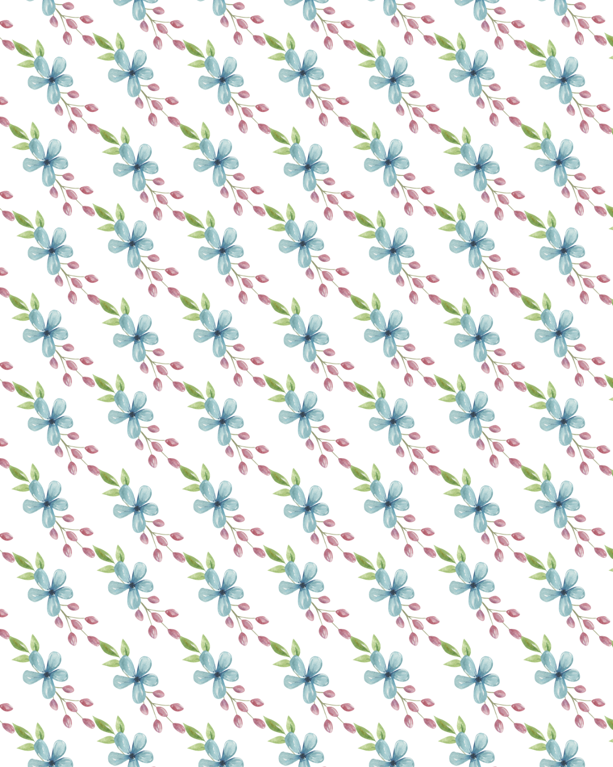 Watercolor Flowers 174 Transfer Paper