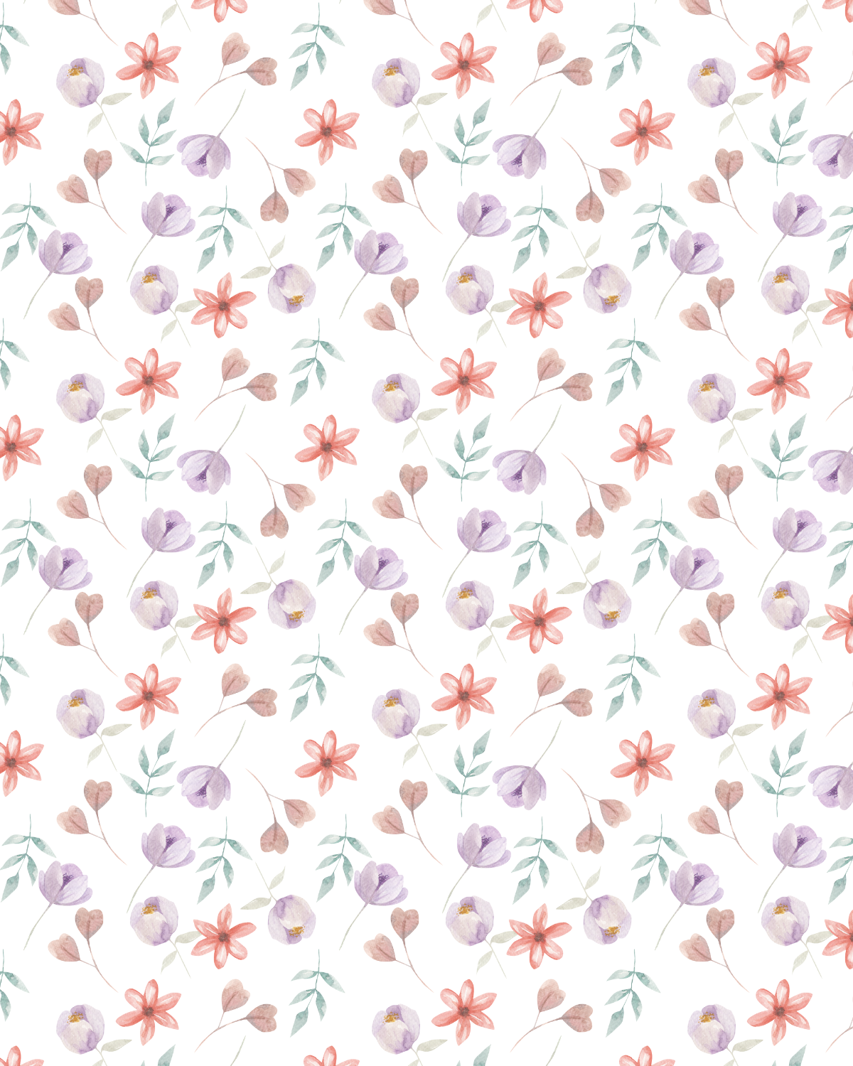 Watercolor Flowers 180 Transfer Paper