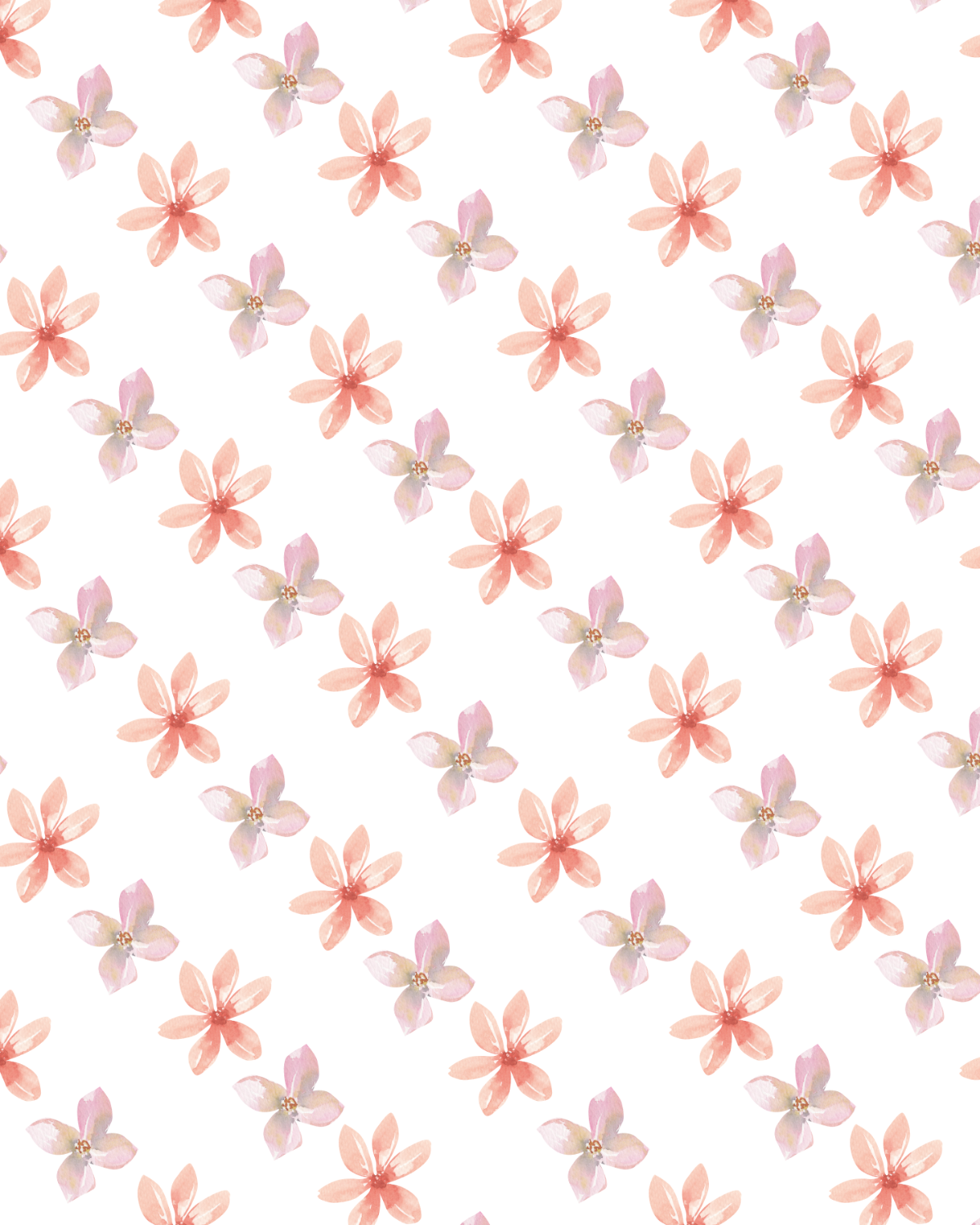 Watercolor Flowers 194 Transfer Paper