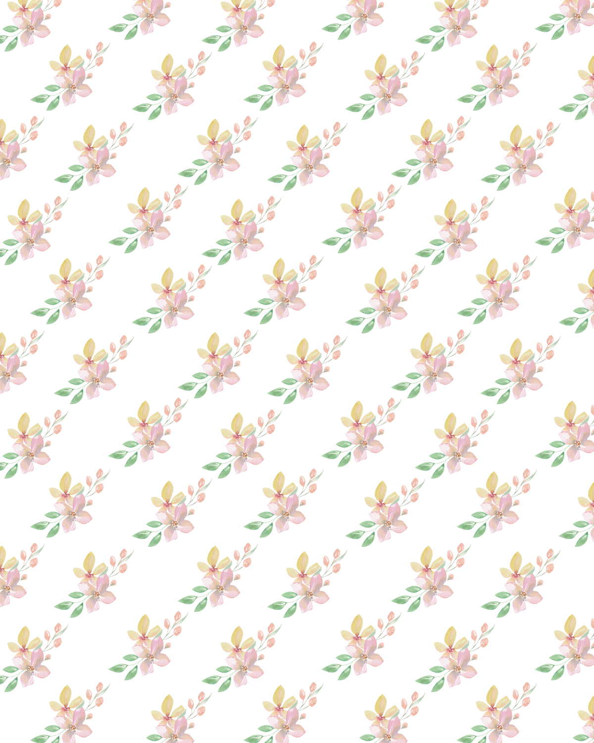 Watercolor Flowers 202 Transfer Paper