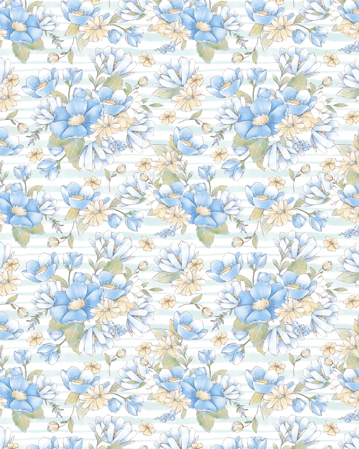 Watercolor Flowers 224 Transfer Paper