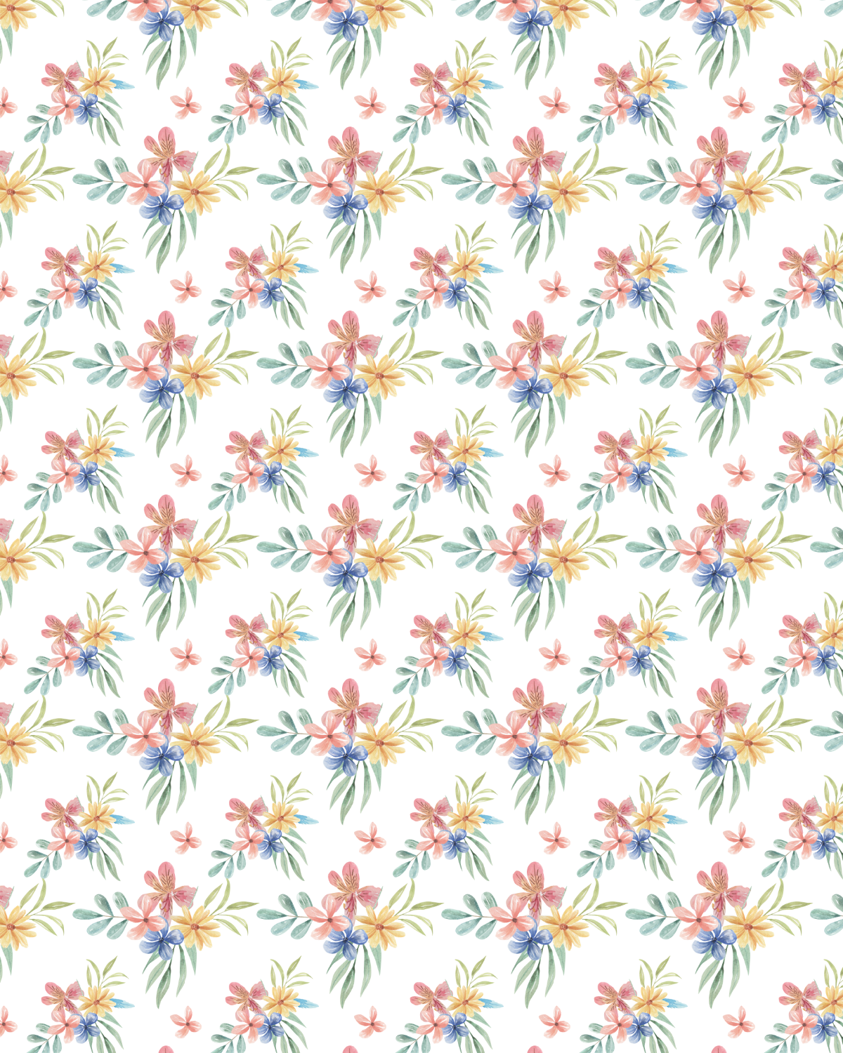 Watercolor Flowers 230 Transfer Paper