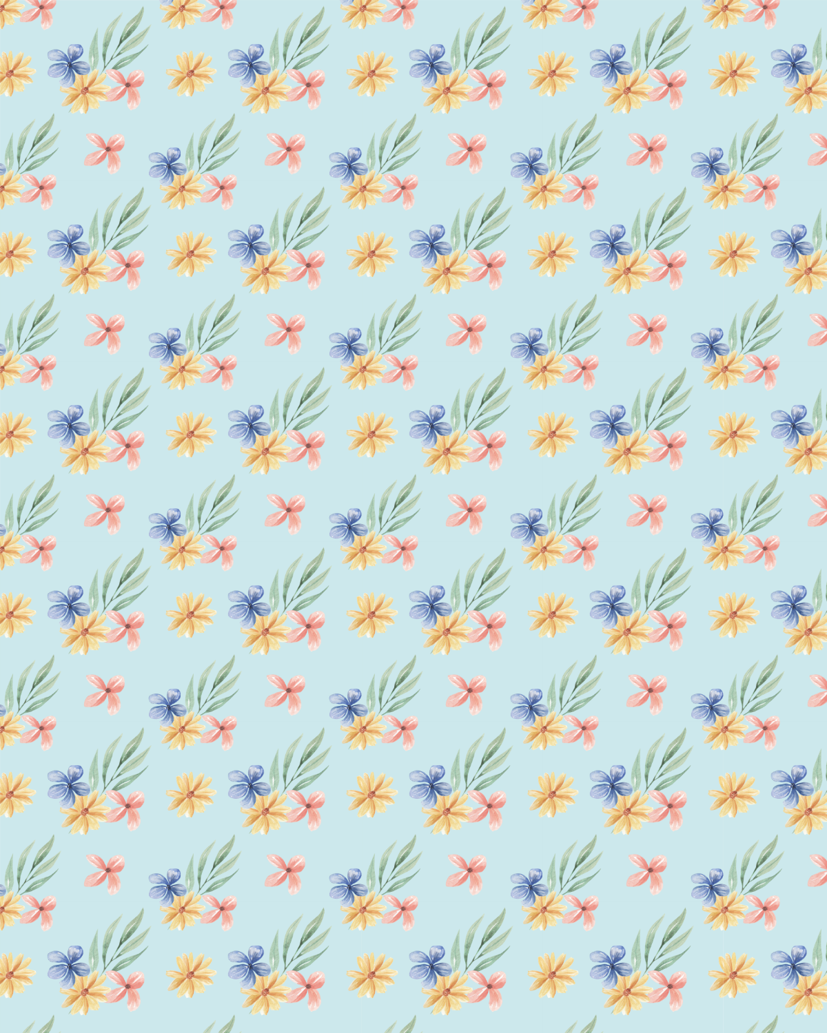 Watercolor Flowers 232 Transfer Paper