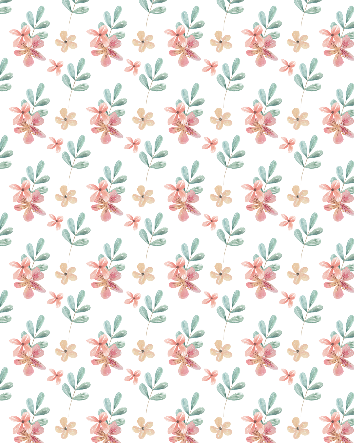 Watercolor Flowers 233 Transfer Paper