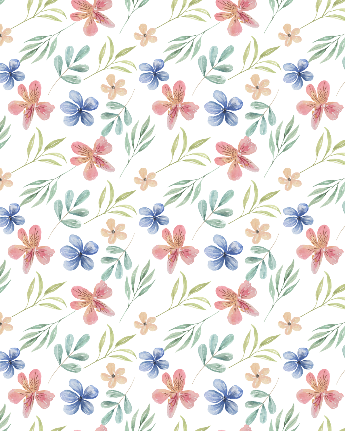 Watercolor Flowers 235 Transfer Paper