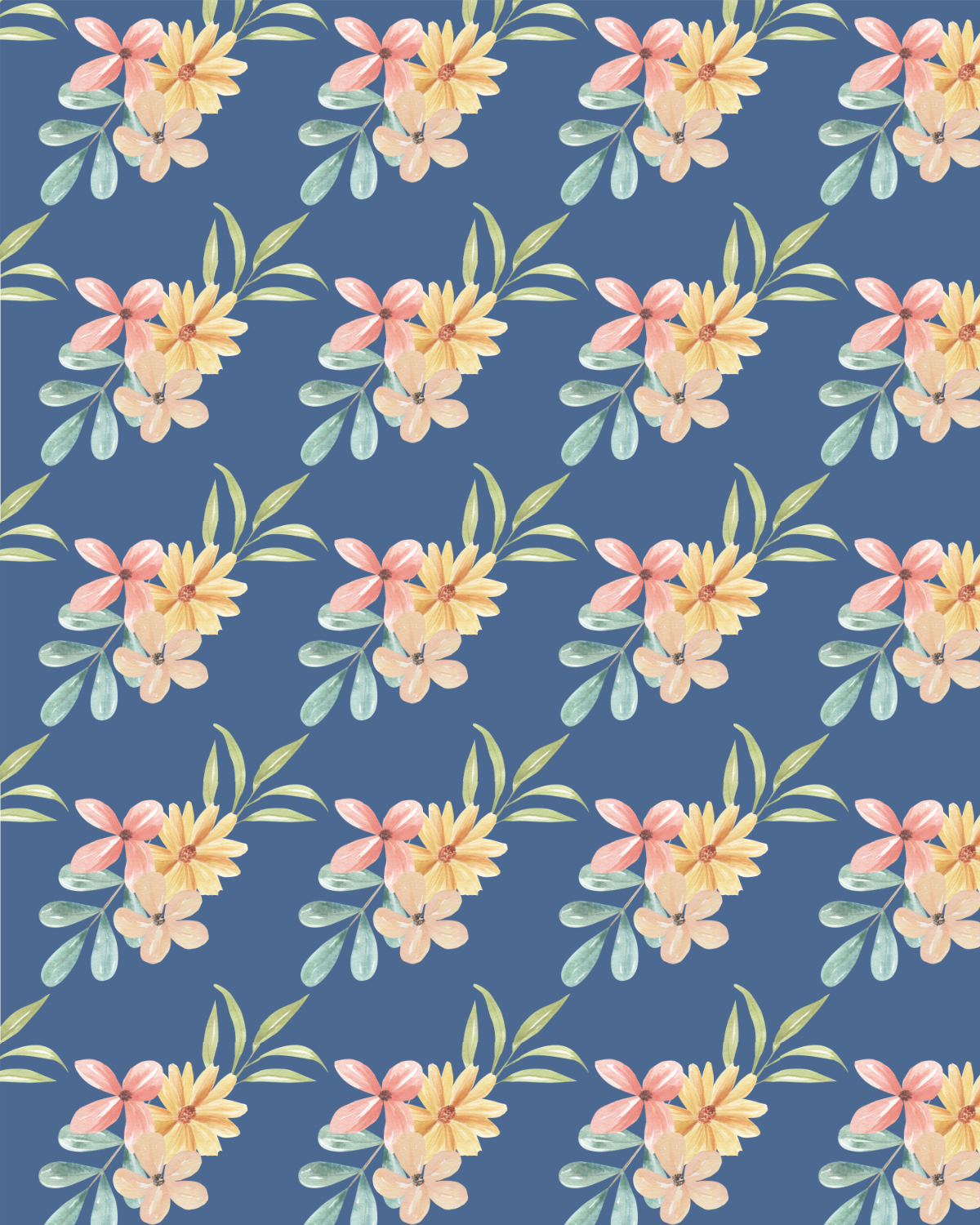 Watercolor Flowers 236 Transfer Paper