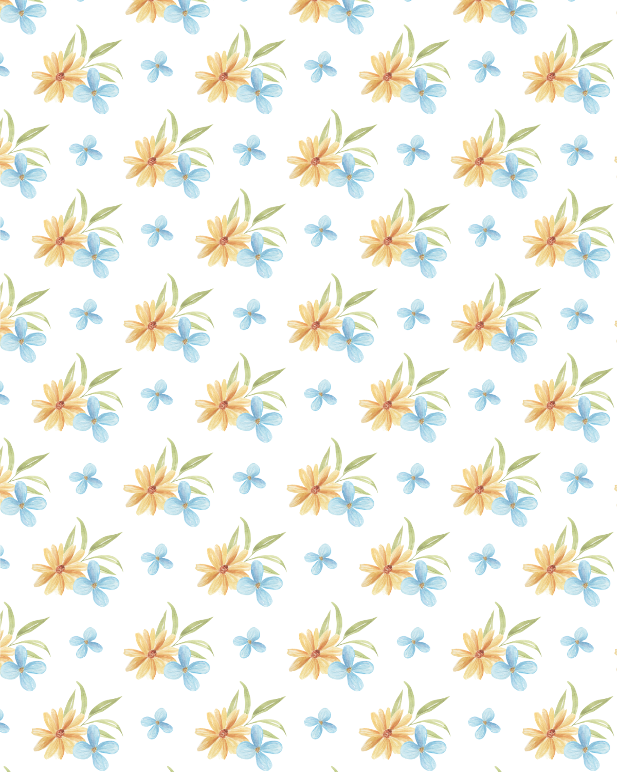 Watercolor Flowers 237 Transfer Paper