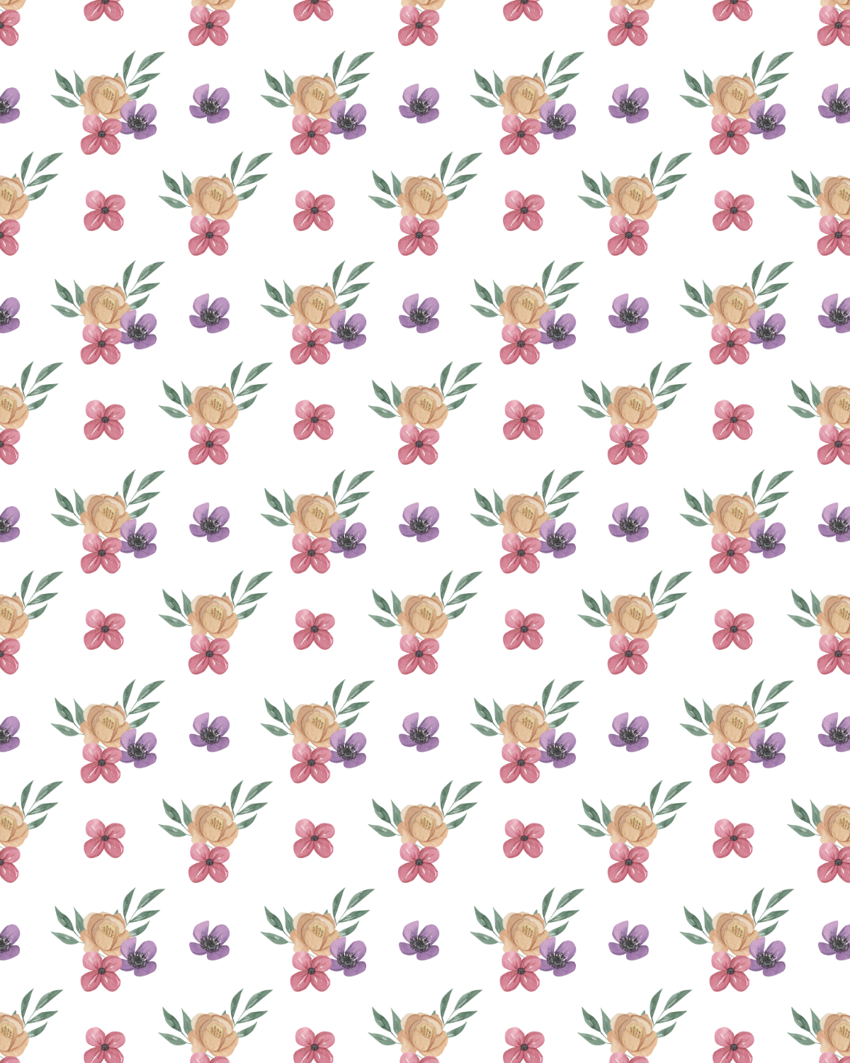 Watercolor Flowers 245 Transfer Paper