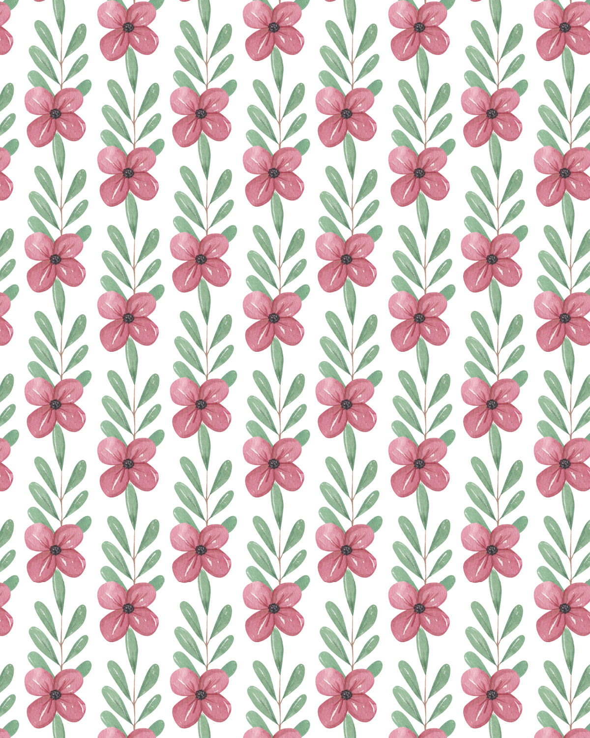 Watercolor Flowers 246 Transfer Paper