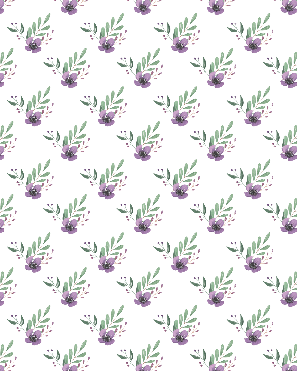 Watercolor Flowers 247 Transfer Paper