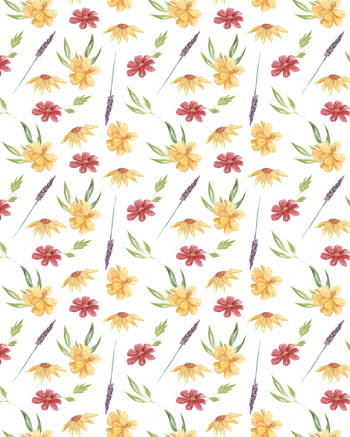 Watercolor Flowers 248 Transfer Paper