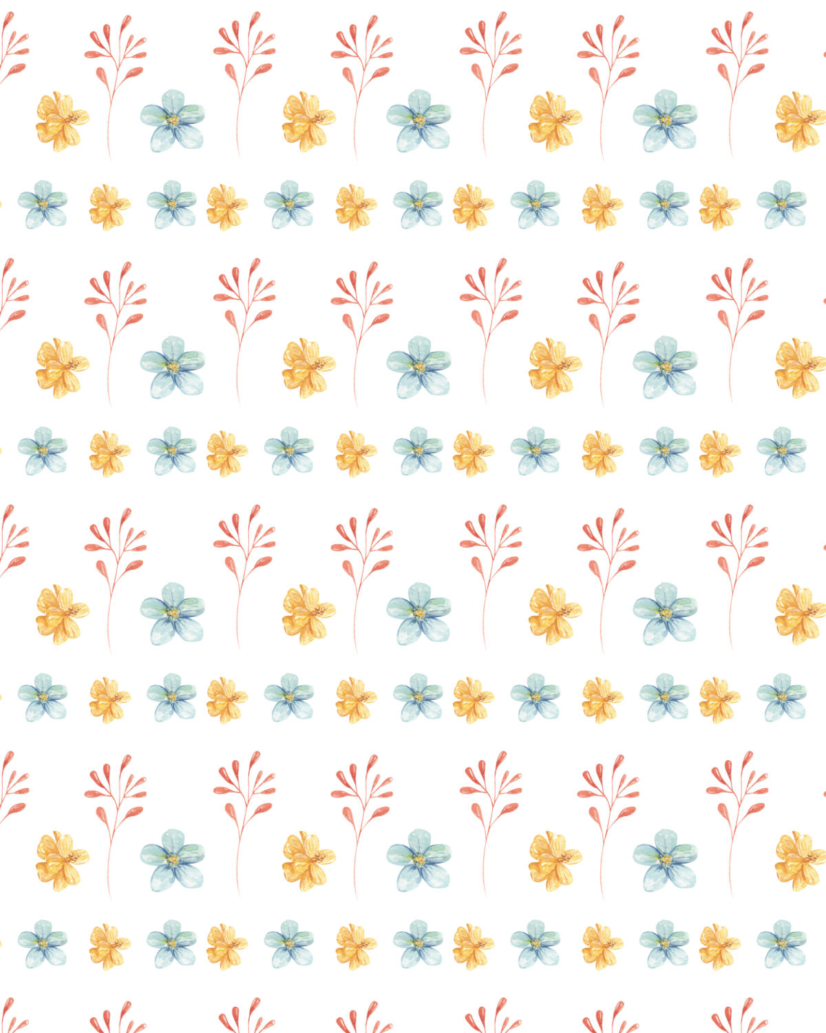 Watercolor Flowers 249 Transfer Paper