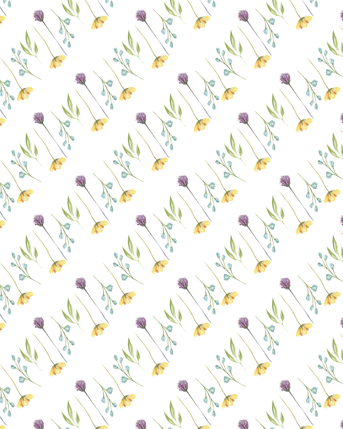 Watercolor Flowers 253 Transfer Paper