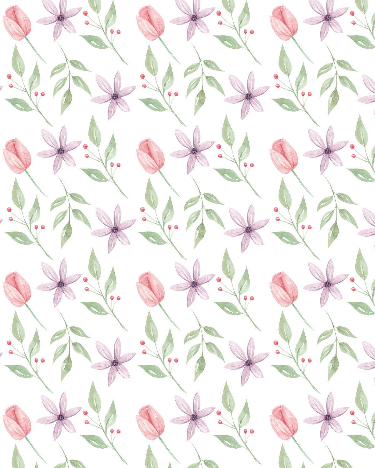 Watercolor Flowers 260 Transfer Paper
