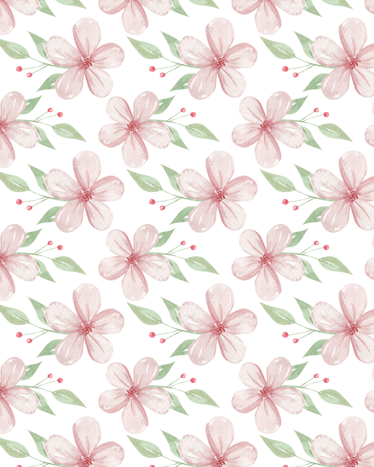 Watercolor Flowers 264 Transfer Paper