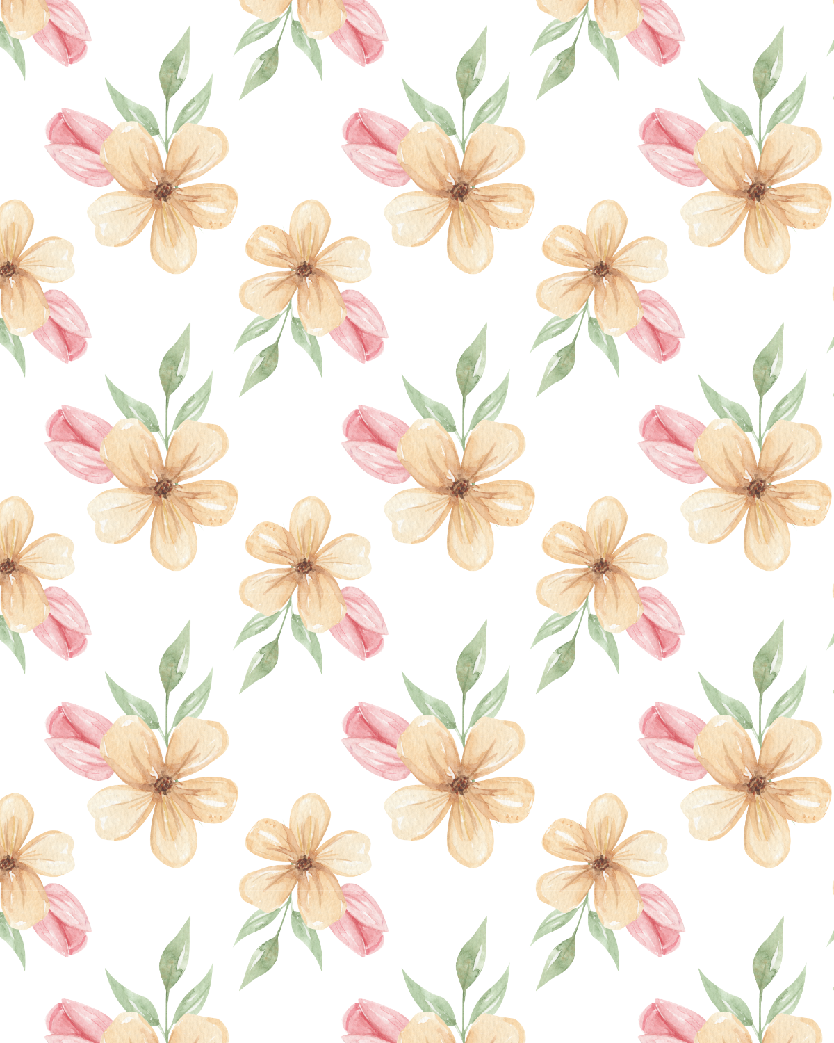 Watercolor Flowers 266 Transfer Paper