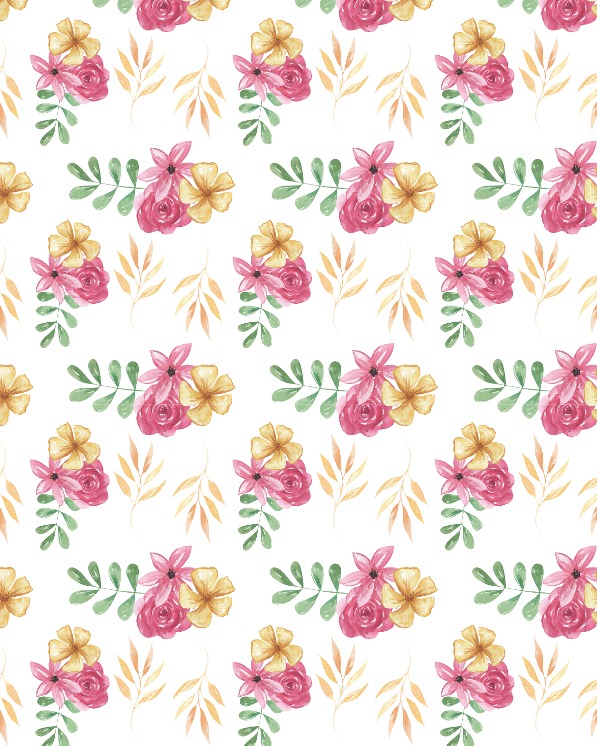 Watercolor Flowers 282 Transfer Paper