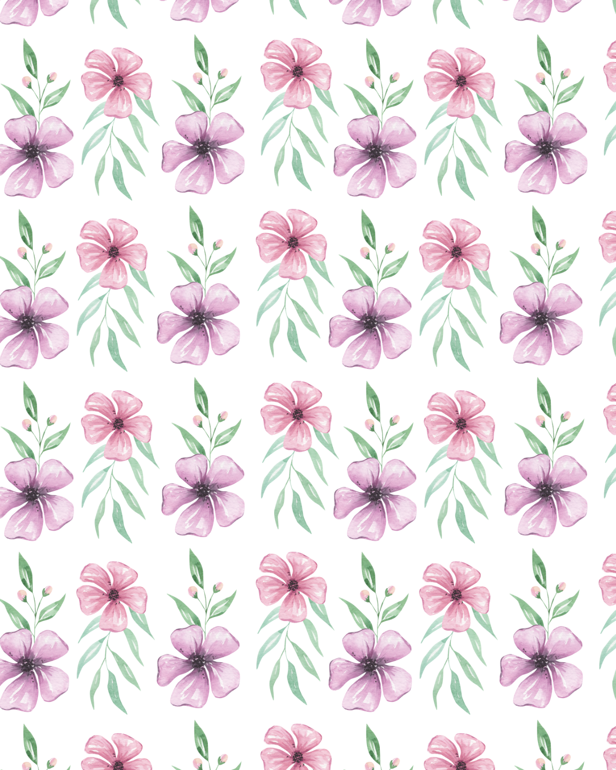 Watercolor Flowers 285 Transfer Paper