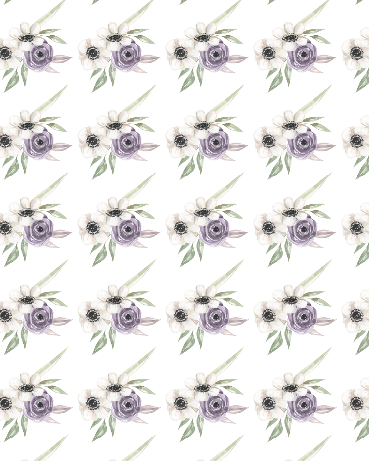 Watercolor Flowers 286 Transfer Paper