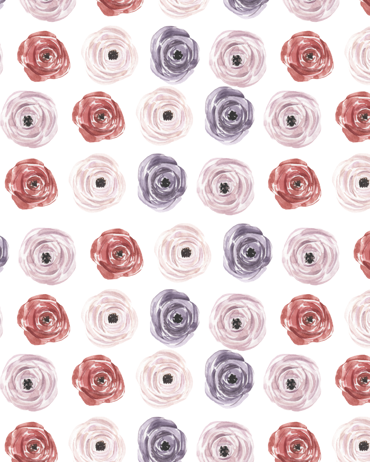 Watercolor Flowers 292 Transfer Paper