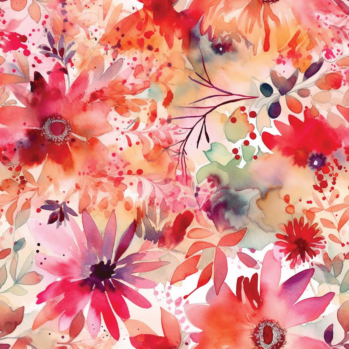 Watercolor Flowers 030 Transfer Paper