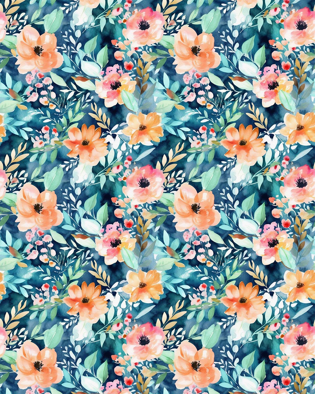 Watercolor Flowers 034 Transfer Paper