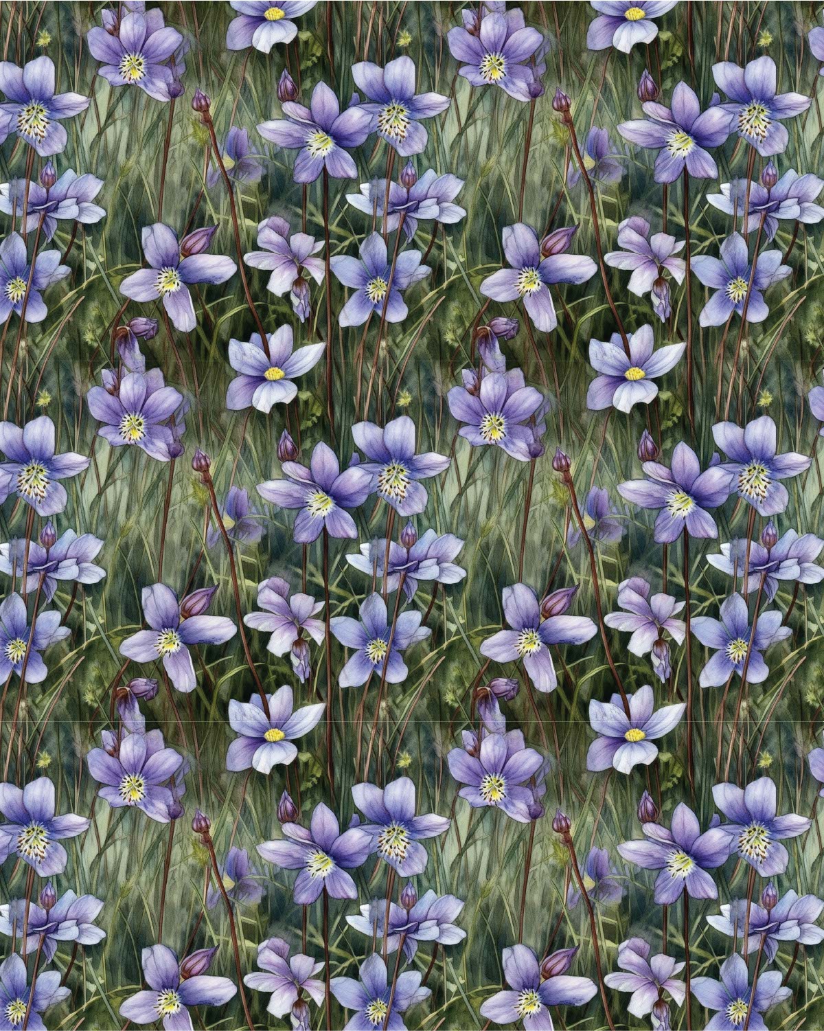 Watercolor Flowers 044 Transfer Paper